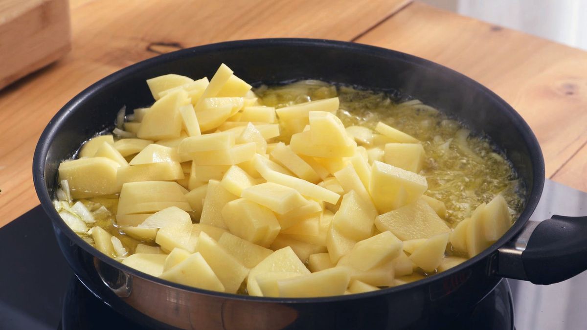 Tortilla de patata tradicional   Paso 3