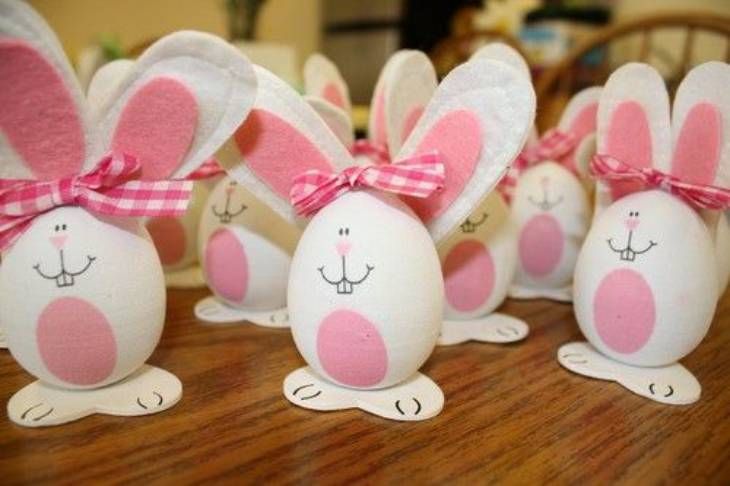 pintar huevos de pascua conejos pinterest Kireei