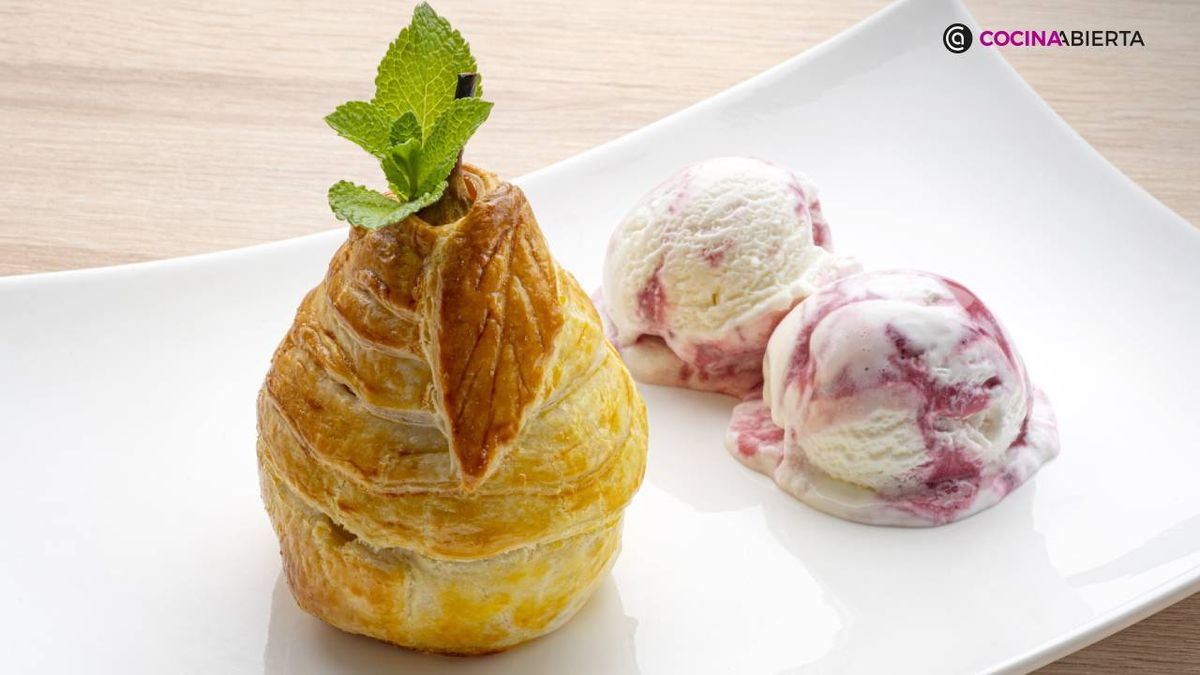 peras de hojaldre al horno receta