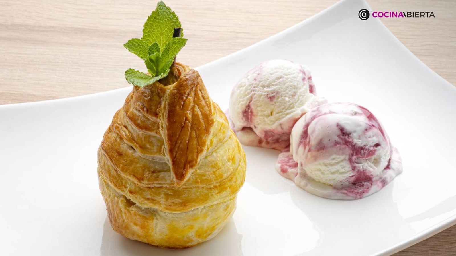 peras de hojaldre al horno receta