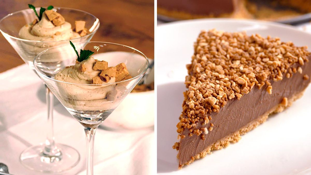 Menús de Navidad fáciles para sorprender  tarta de chocolate y crema de turrón