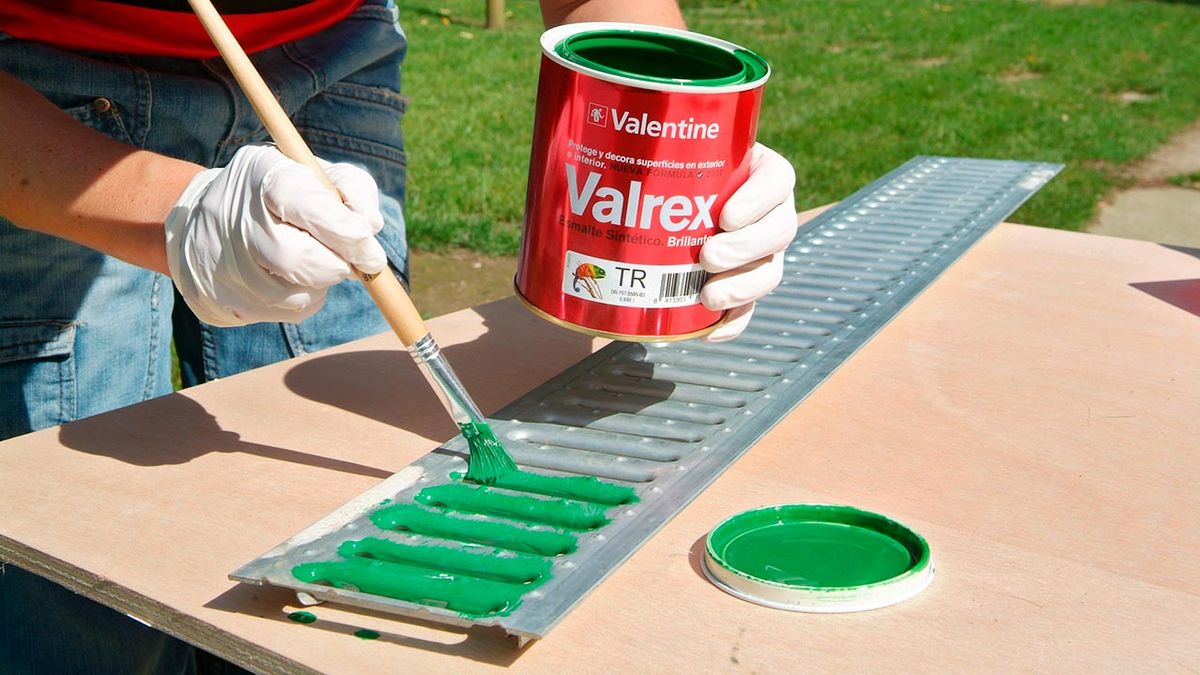 Pintar rejilla de desagüe paso 3