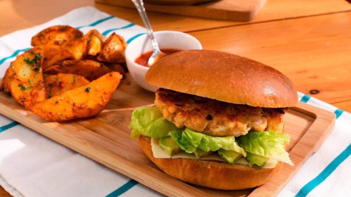 Hamburguesa de salmón   Paso 5