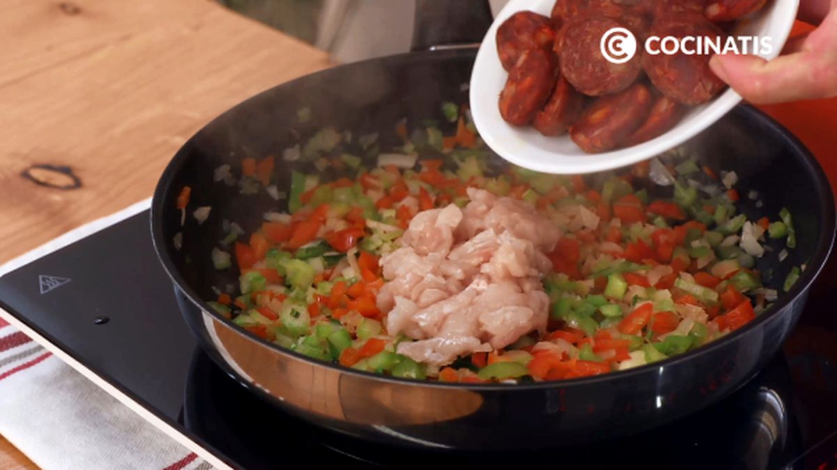 CTIS0555 receta arroz jambalaya paso 3