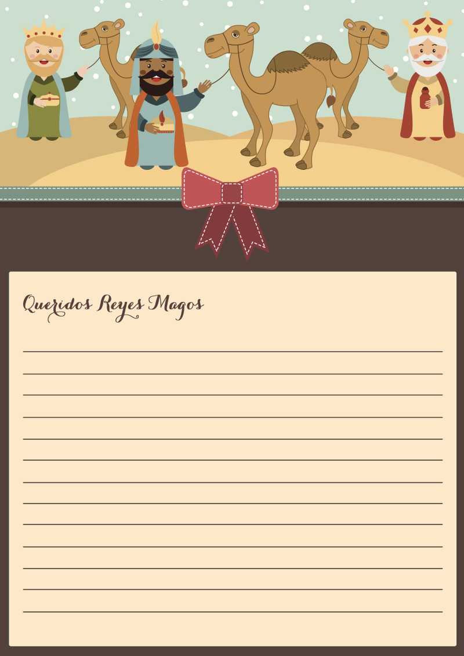 Carta a los Reyes Magos (modelo 9).