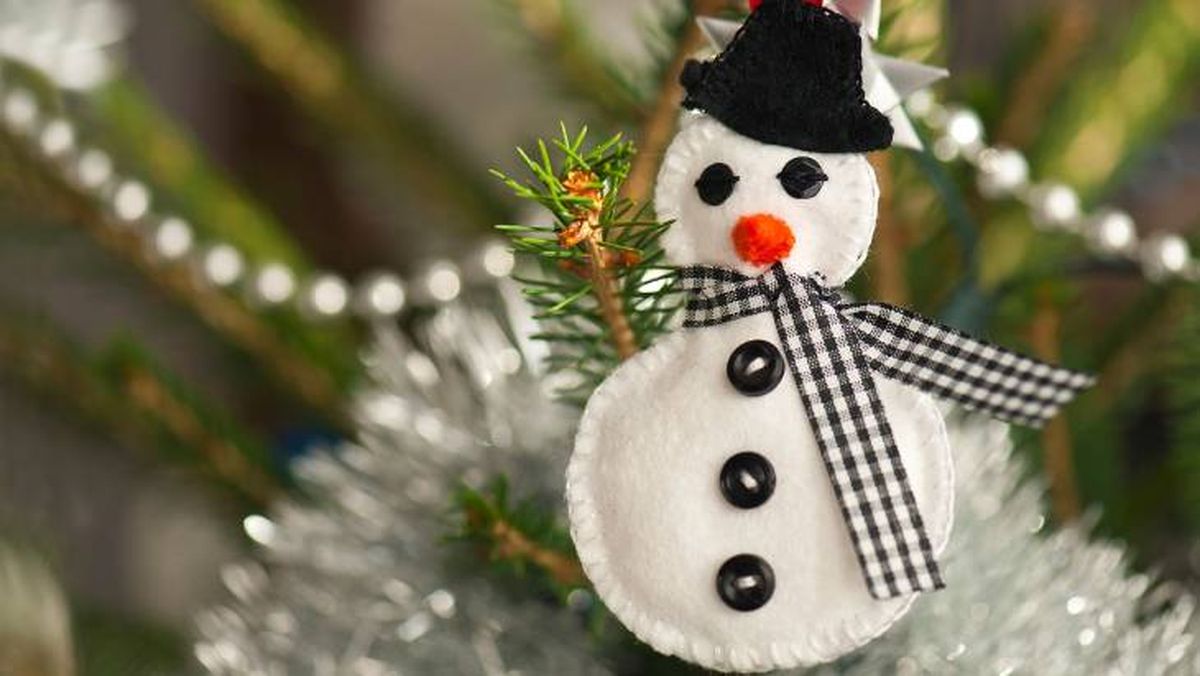 Muñeco de nieve de fieltro_p