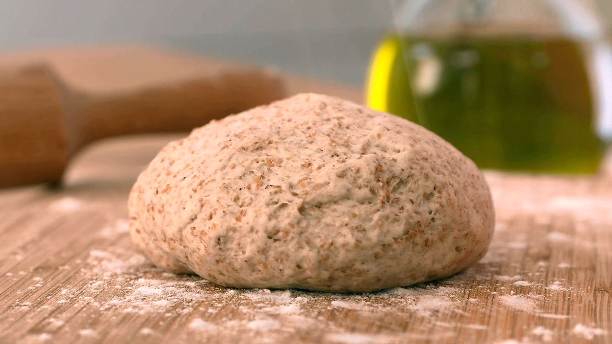 Receta de masa de pizza integral  paso 5