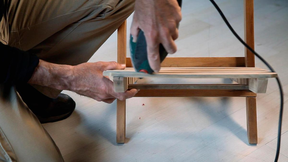 Reparar silla de playa paso 2