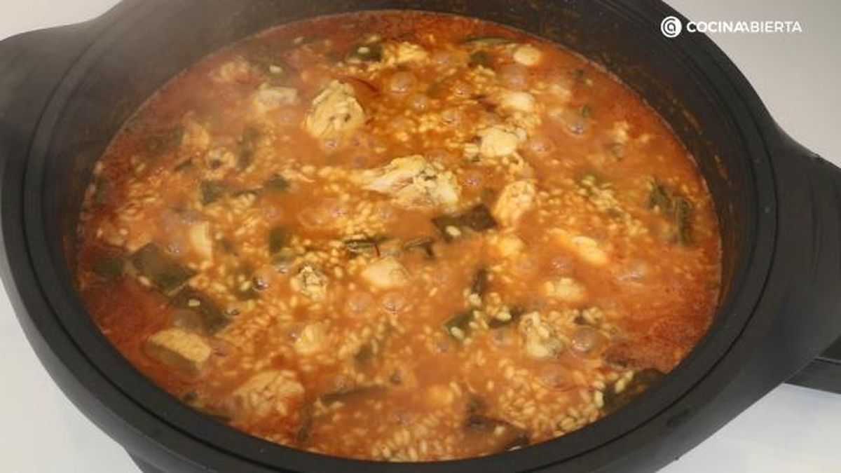 Arroz carne verduras paso 4