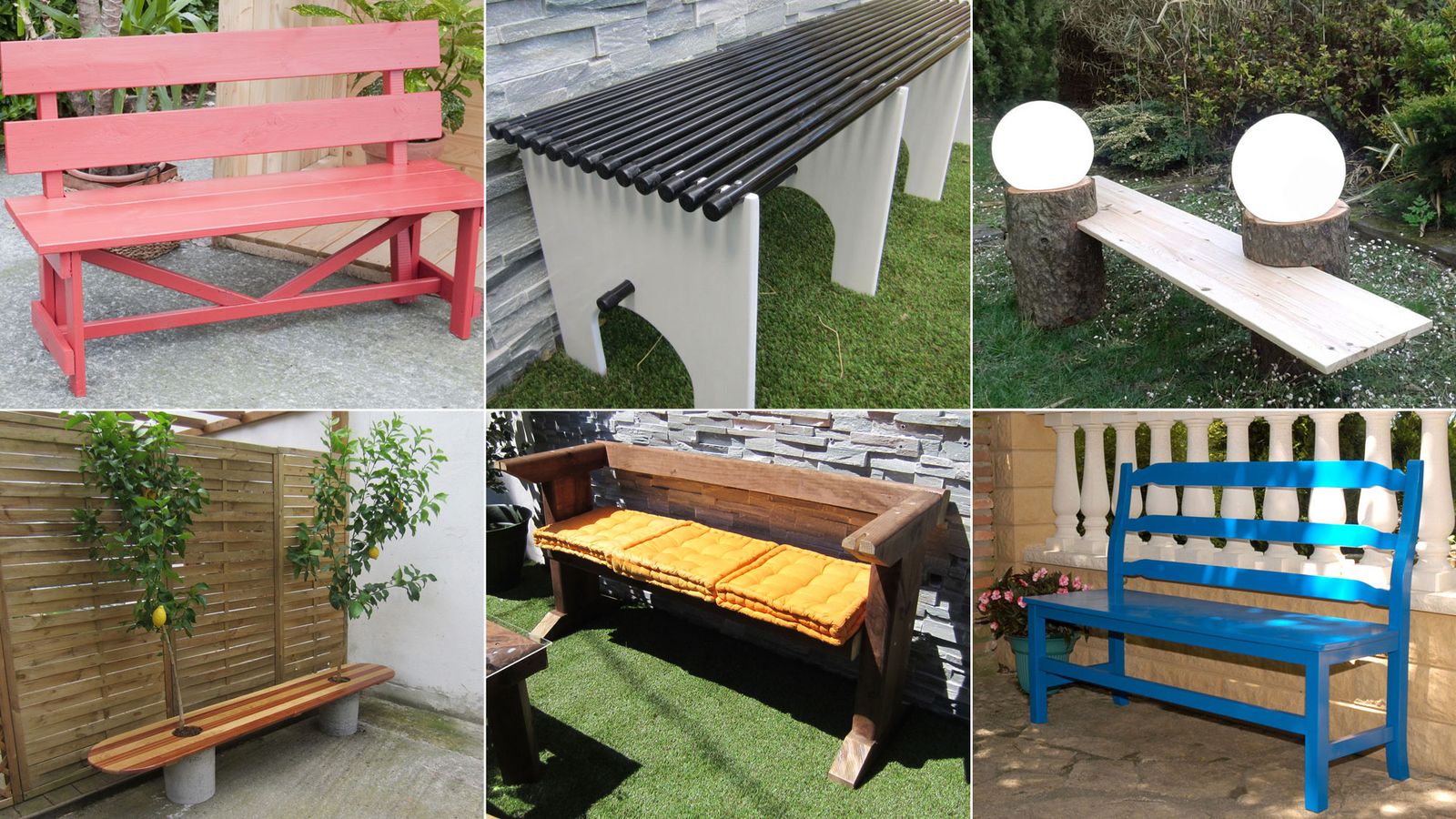 Ideas para hacer un banco para el jardín