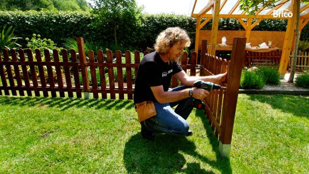 Bricomania 509 valla de madera para jardin 12