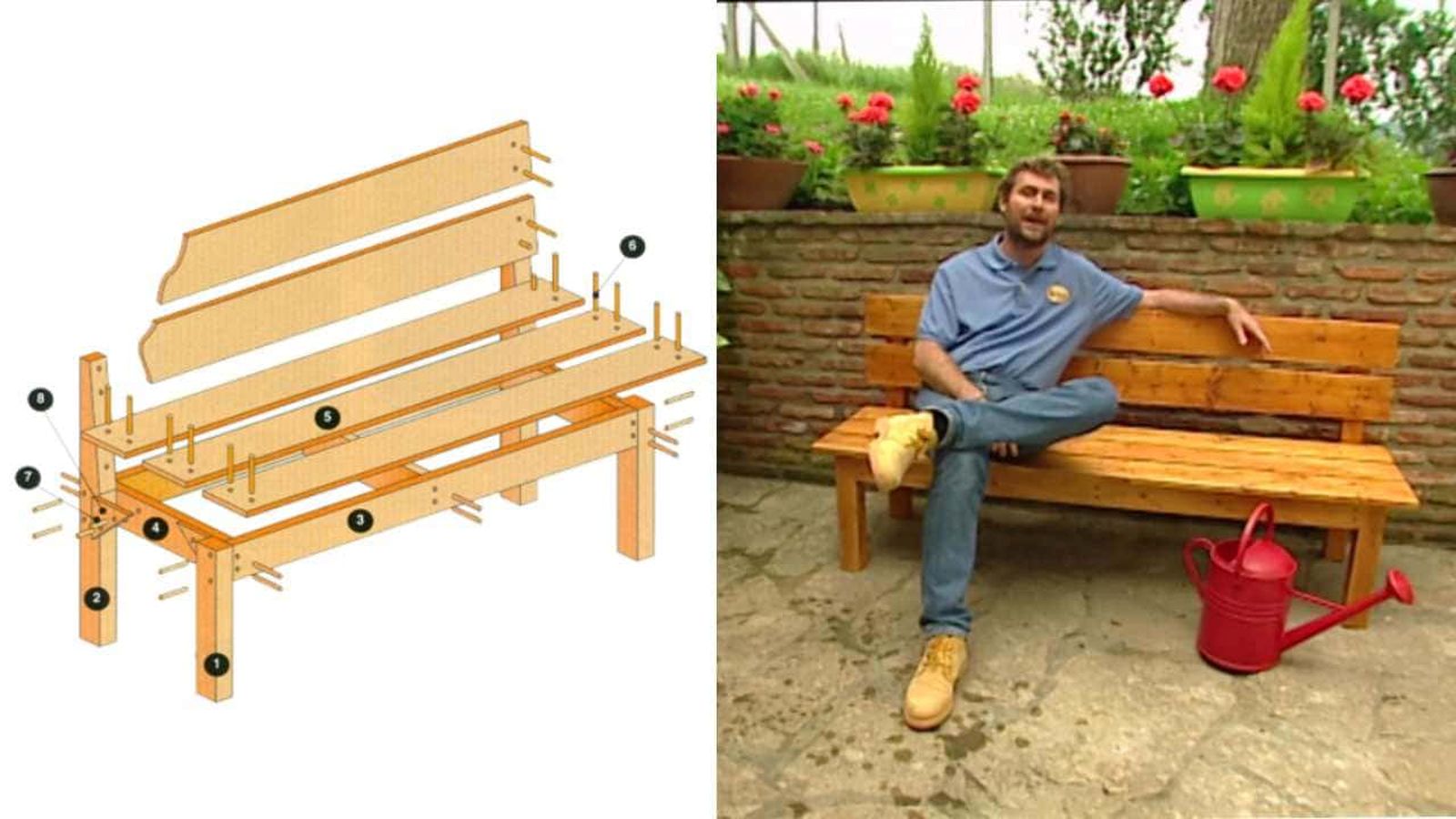 como hacer un banco de madera xl