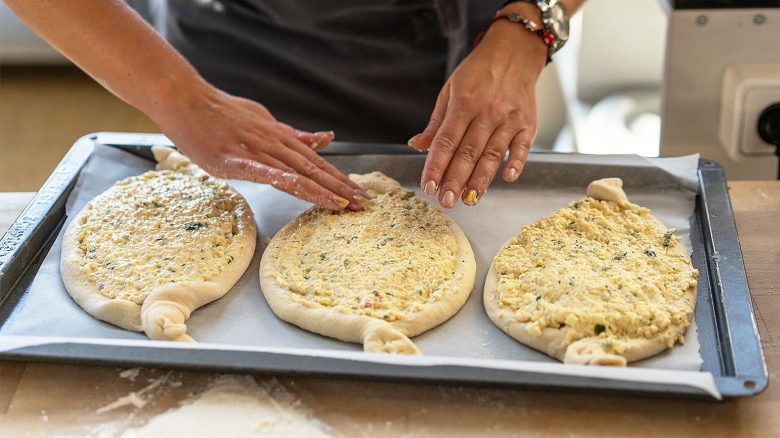 cocina recetas pan de queso georgiano khachapuri paso2