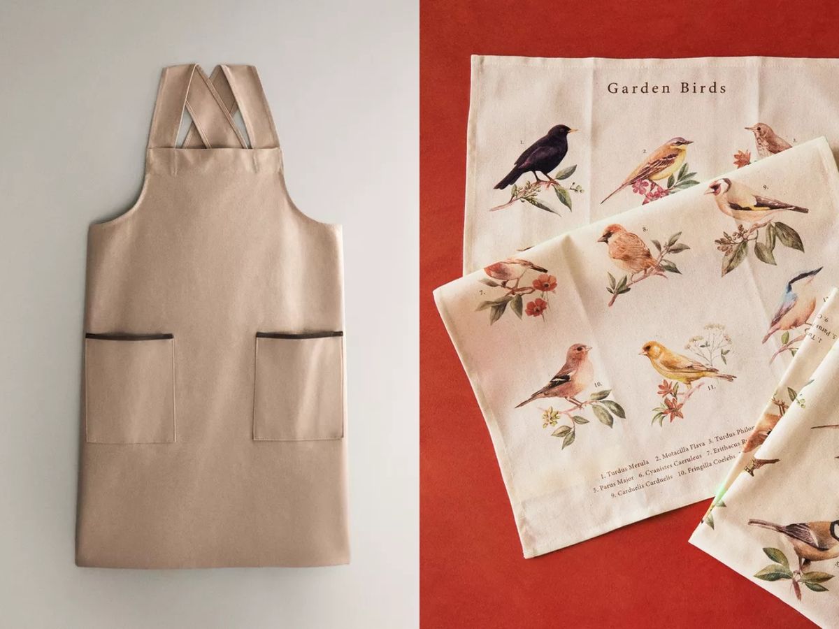 Delantal cruzado y paños / Fotos: Zara Home