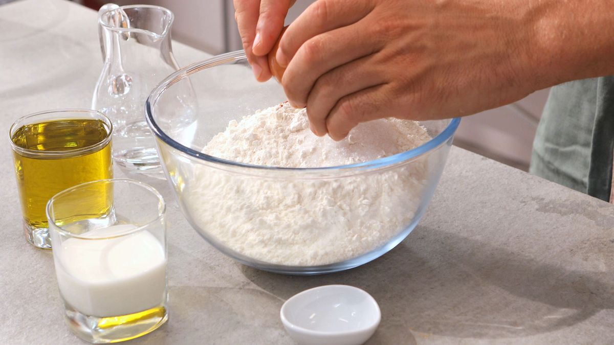 Masa de empanada casera   Paso 1