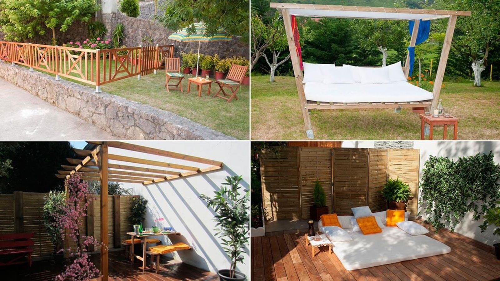 10 ideas para crear rincones de exterior