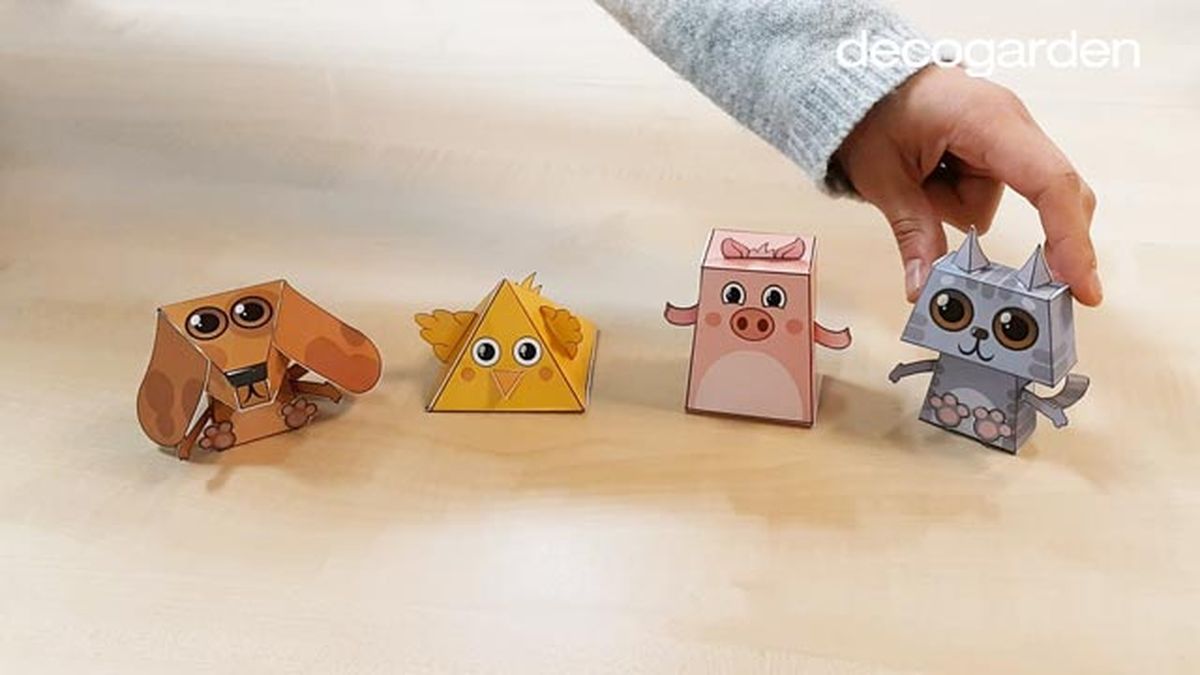 como hacer animales 3d paso 4