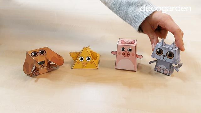 como hacer animales 3d paso 4