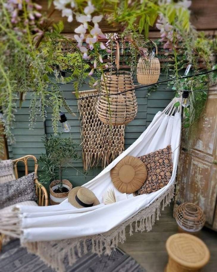jardin pequeno hippie