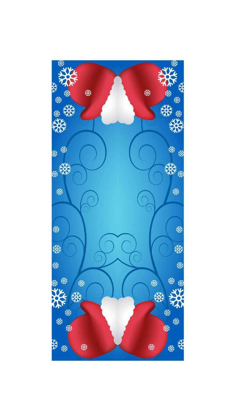 Marcapáginas navideño modelo manoplas.