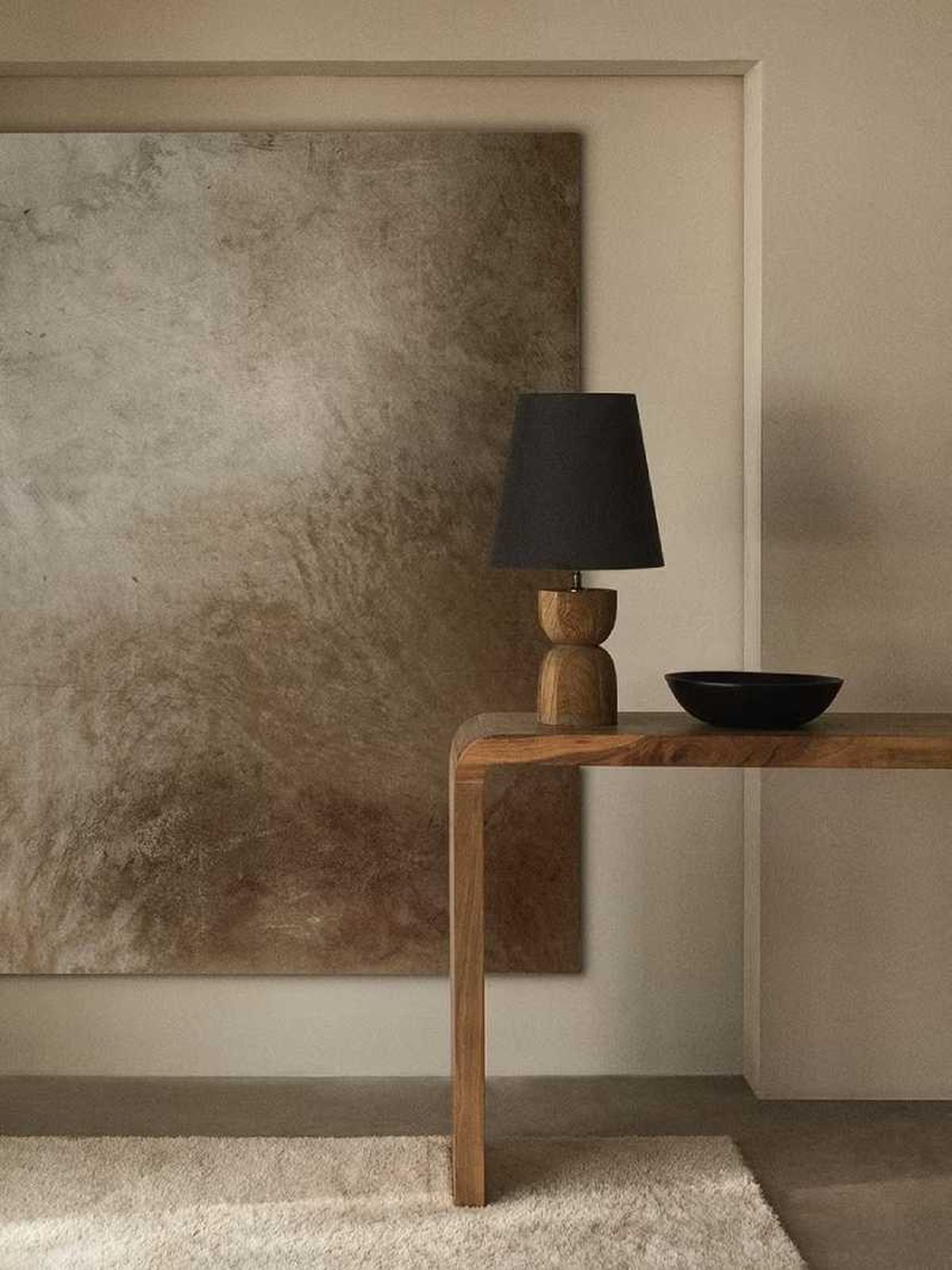 Consola de recibidor en madera de Acacia Vacry.