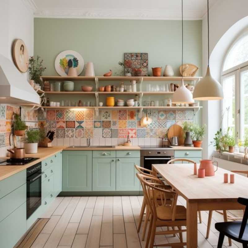 Cocina de estilo newstalgia.