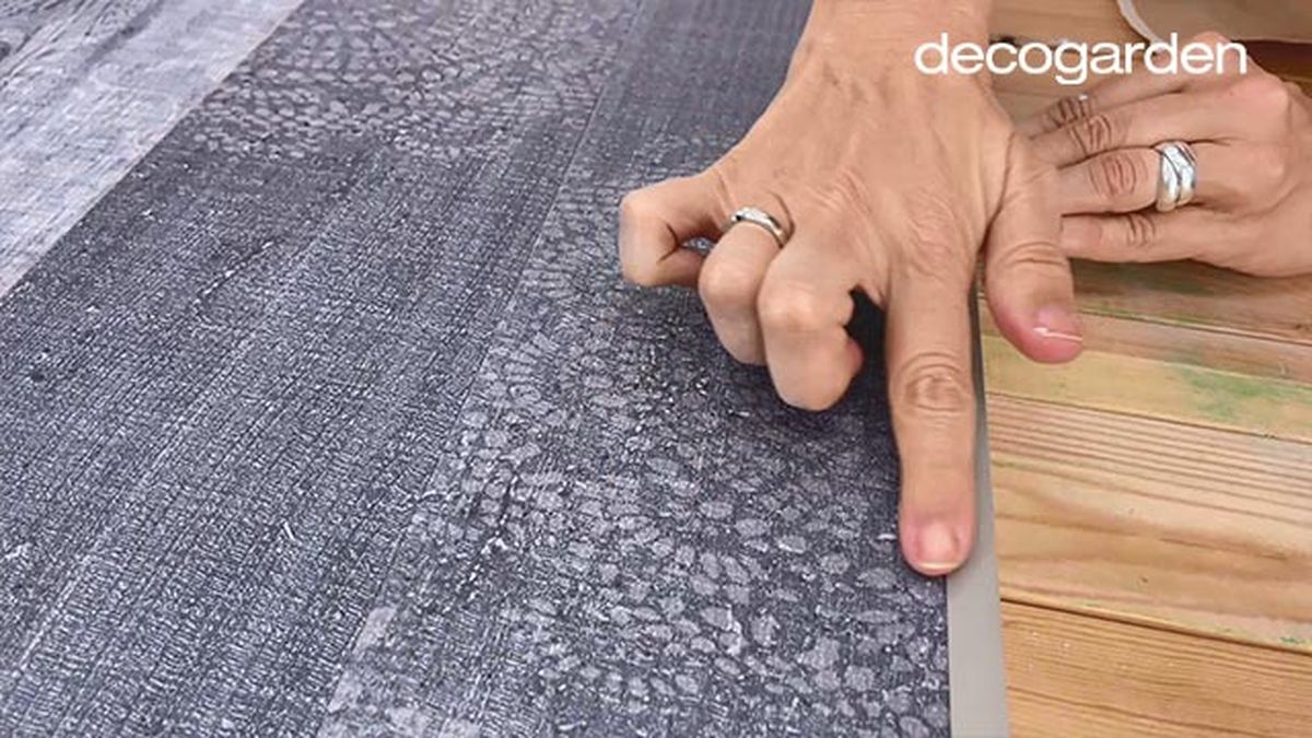 como hacer un cabecero con revestimiento grosfillex paso 11