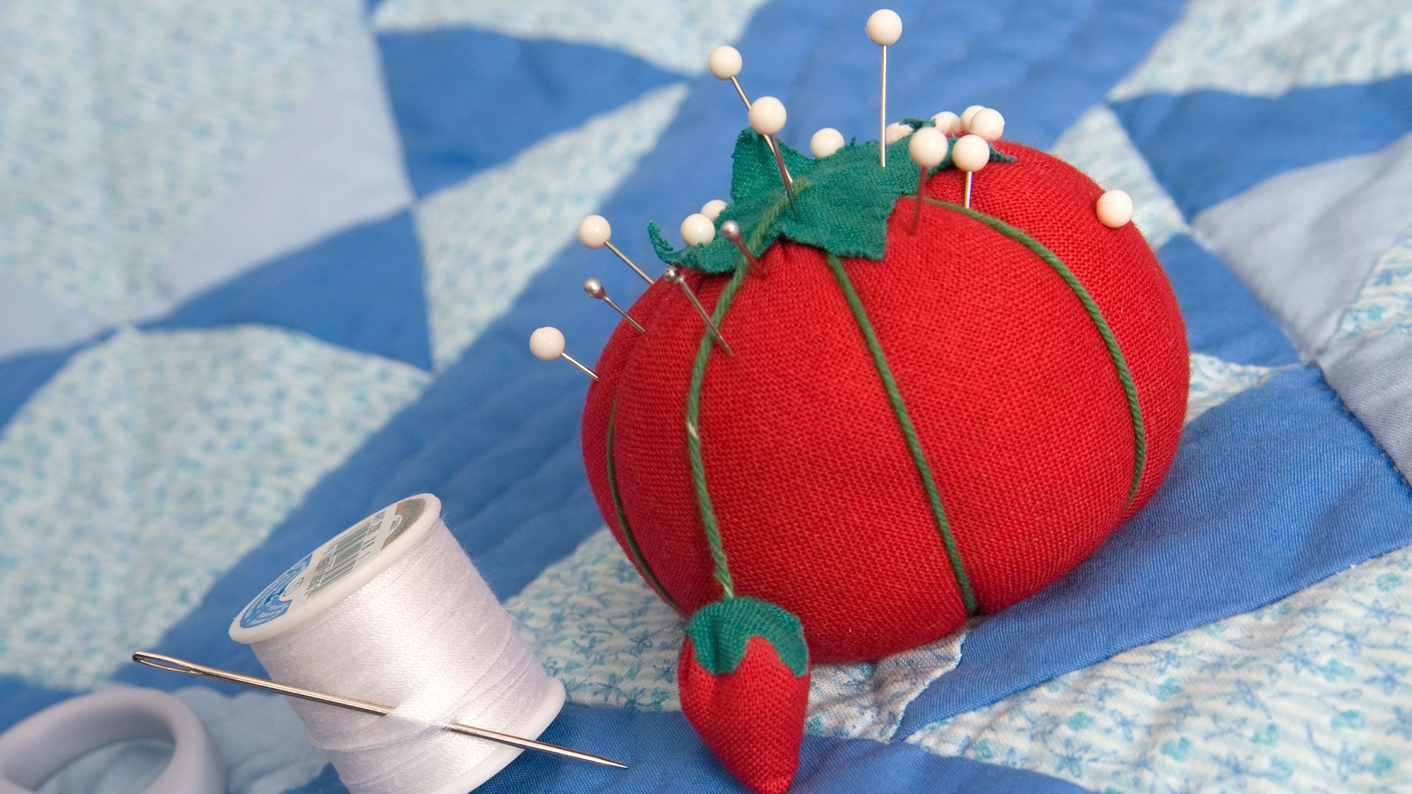 patchwork materiales alfileres