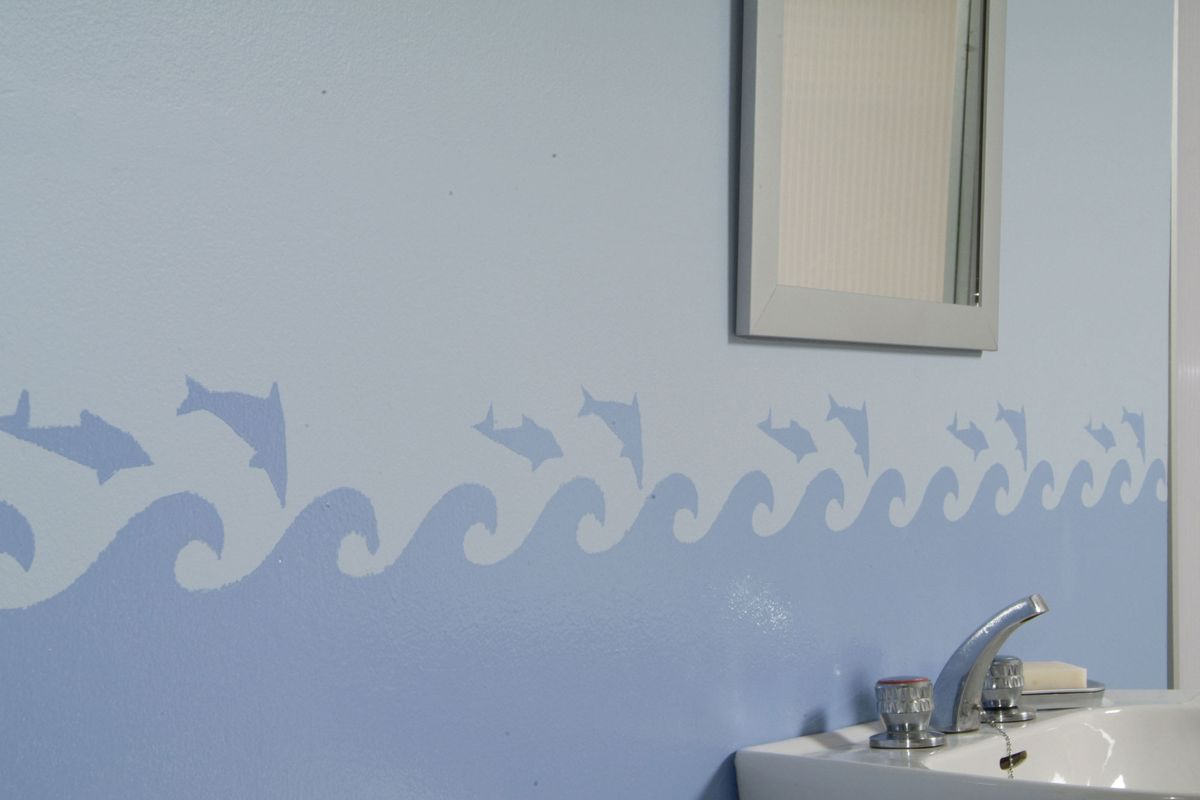 Friso decorativo con plantilla