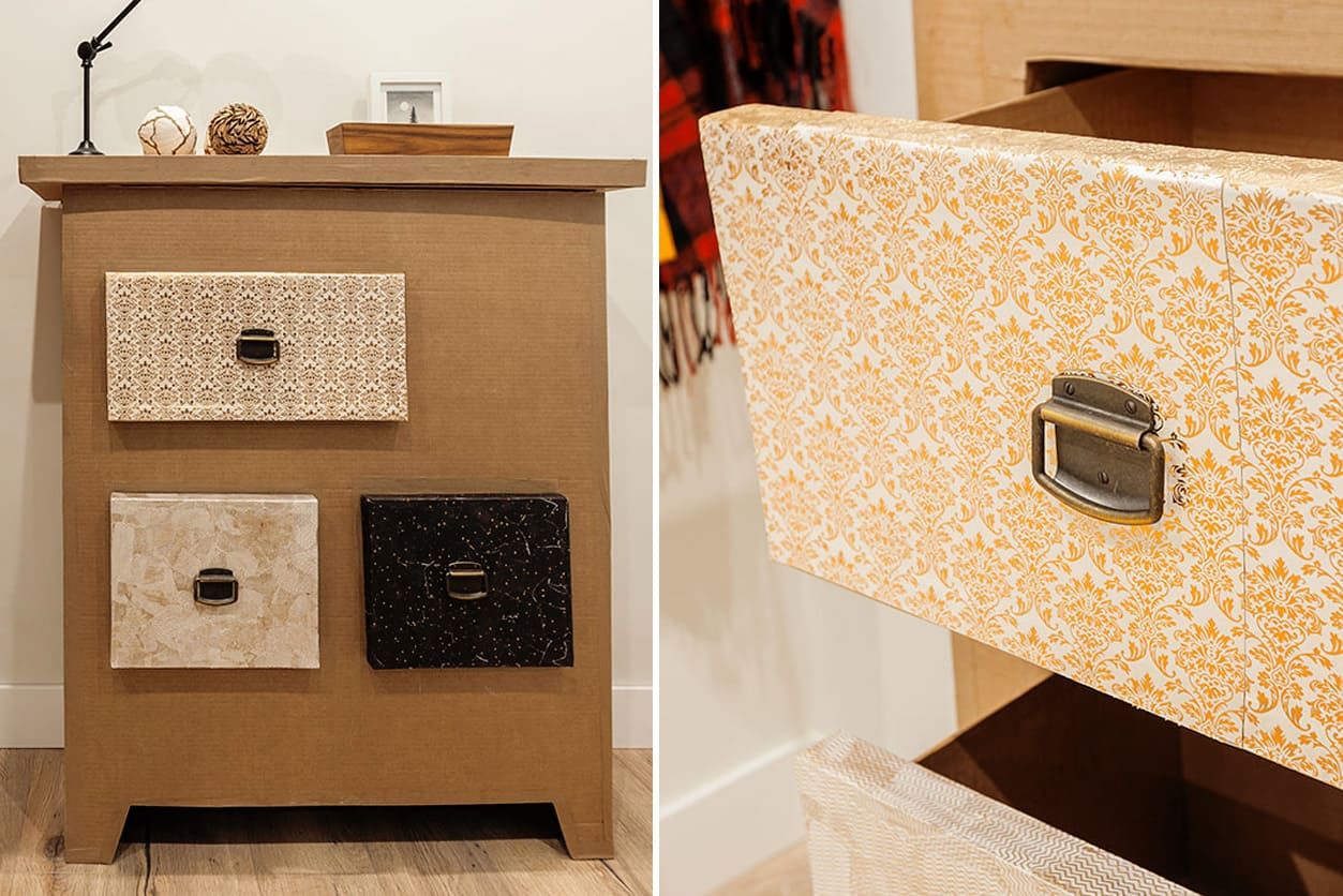muebles con carton
