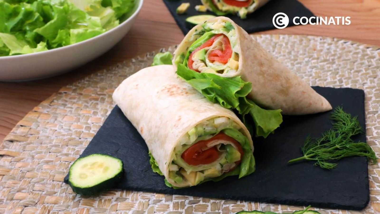 09 receta wrap de salmon ahumado