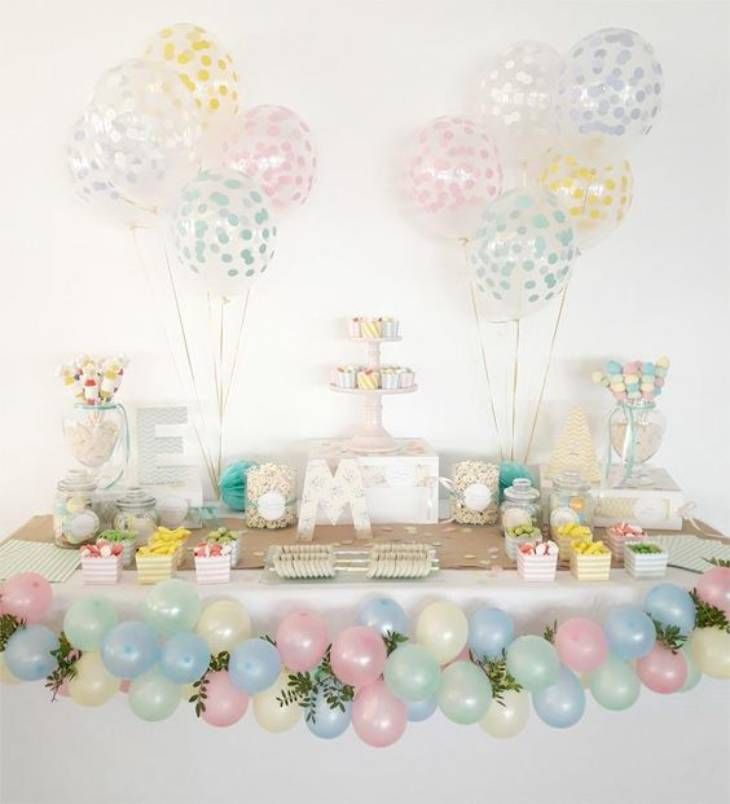 decoración bautizo casa globos 2