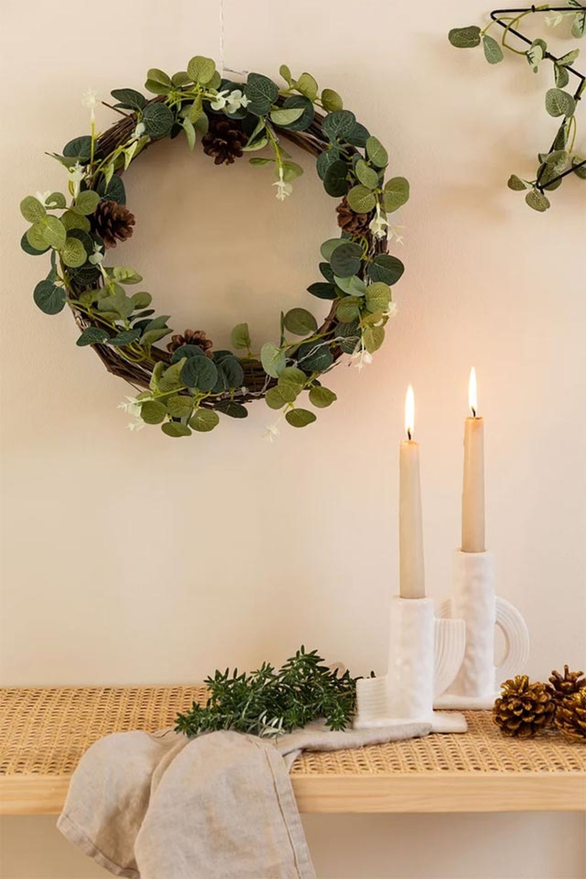 corona verde natural navidad sklum