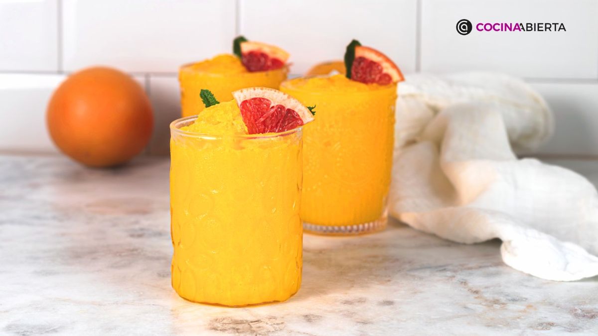 Receta de granizado de naranja