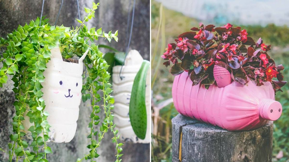 ideas para reciclar garrafas de plastico 4