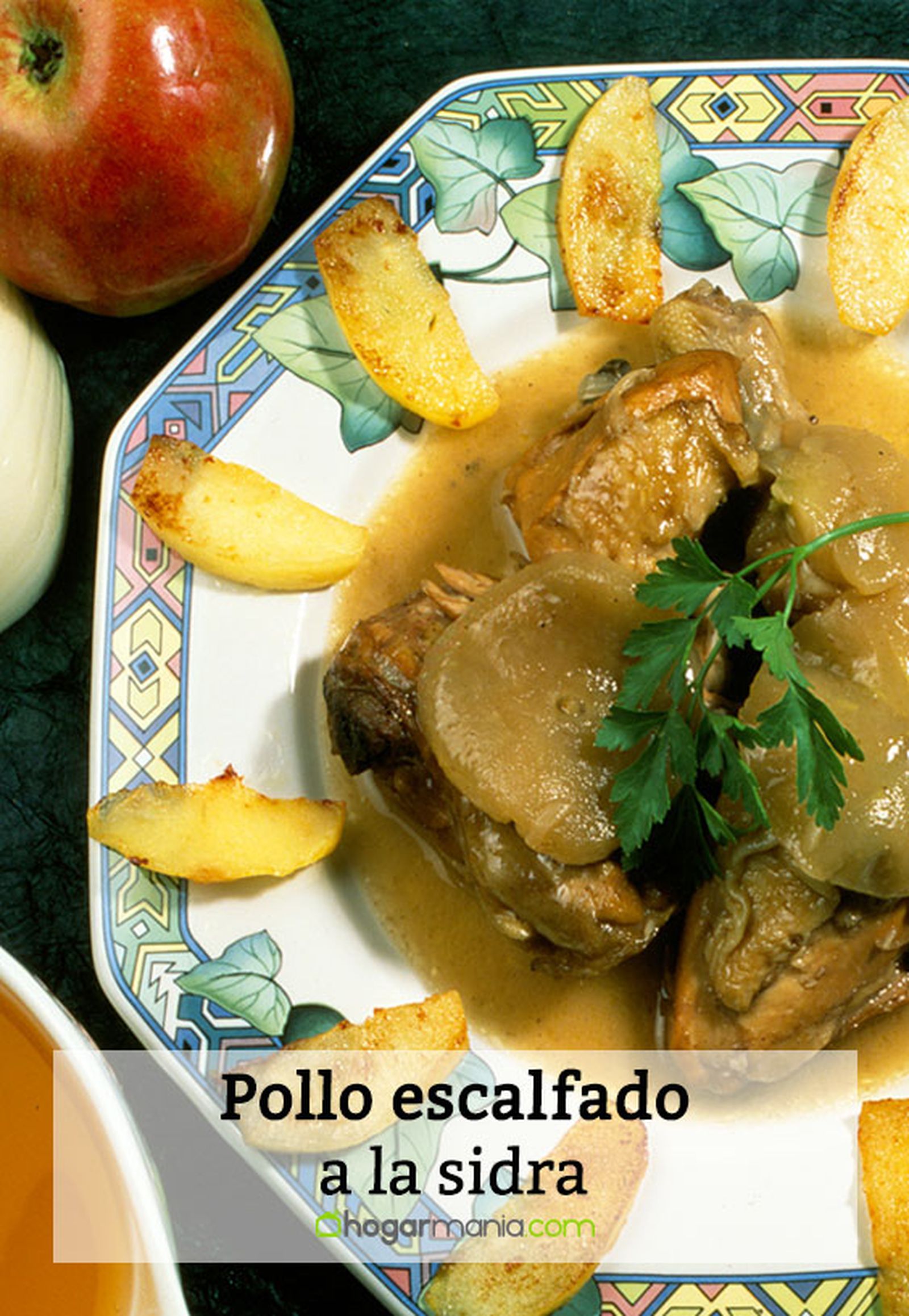 020 2 pollo escalfado sidra pin