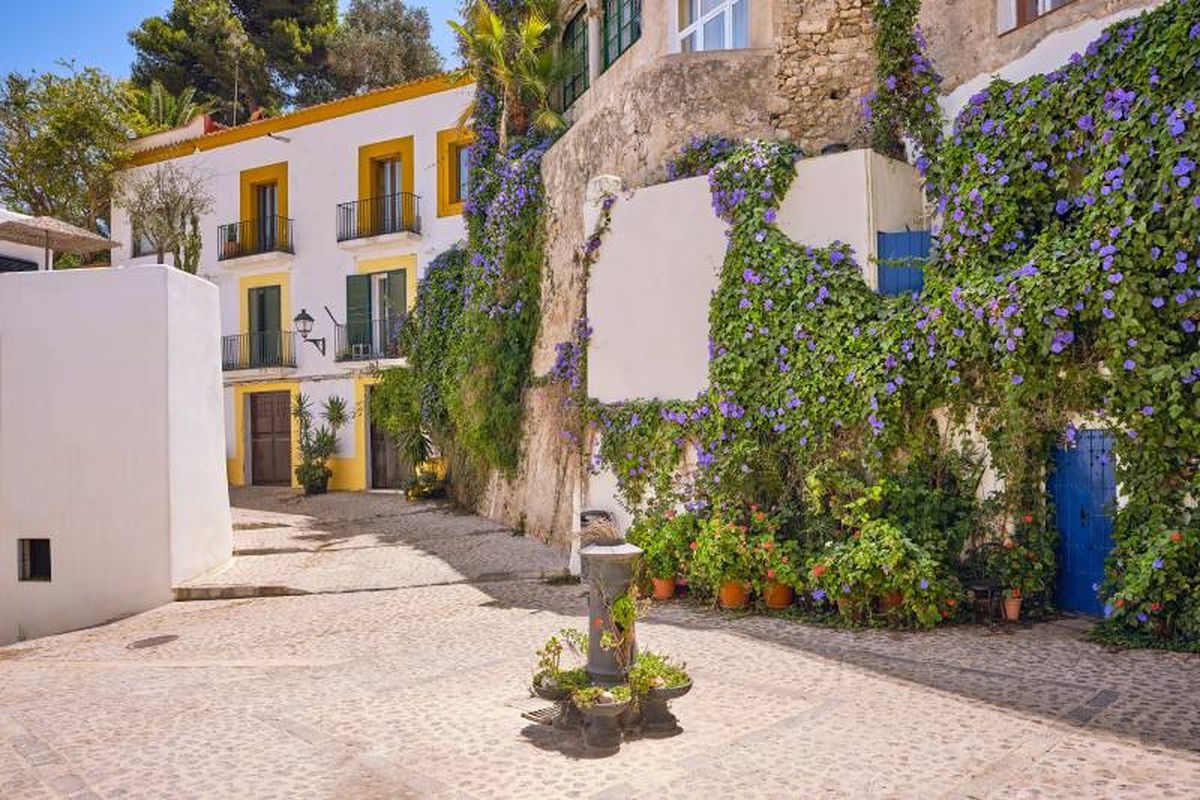 Casas ibicencas tradicionales.
