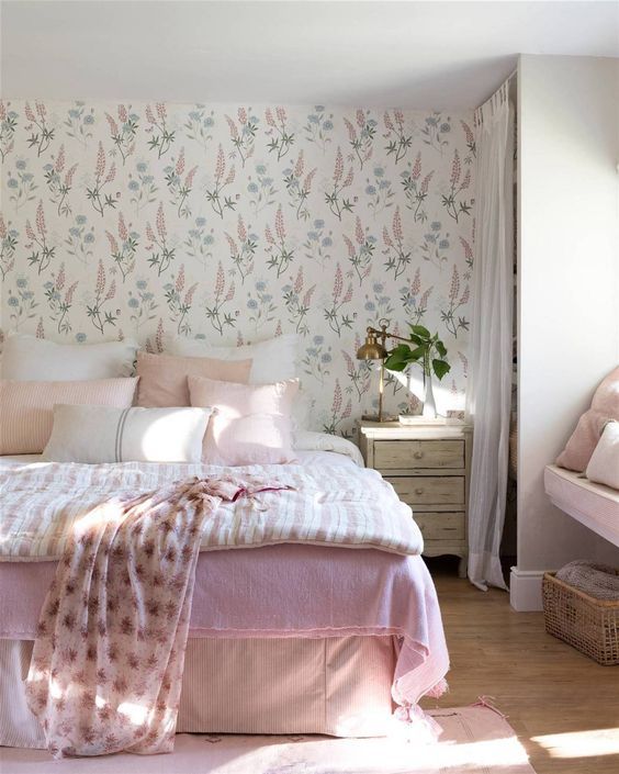 cambiar dormitorio papel pintado