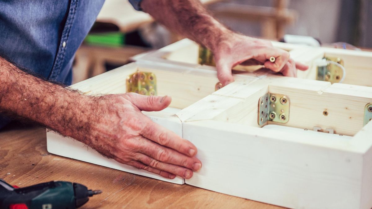 Cómo hacer una lámpara cuadrada paso 9