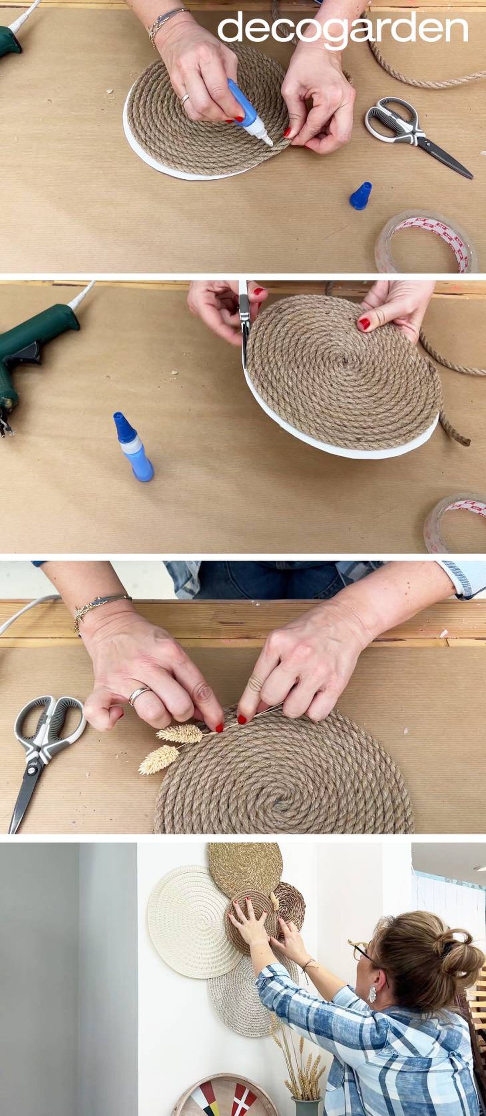 como hacer platos fibras naturales pasos 5 8