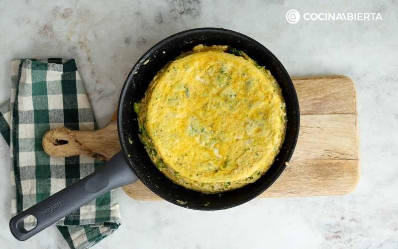 Cocina la tortilla de brócoli