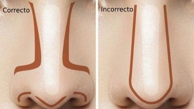 como maquillarte para disimular nariz