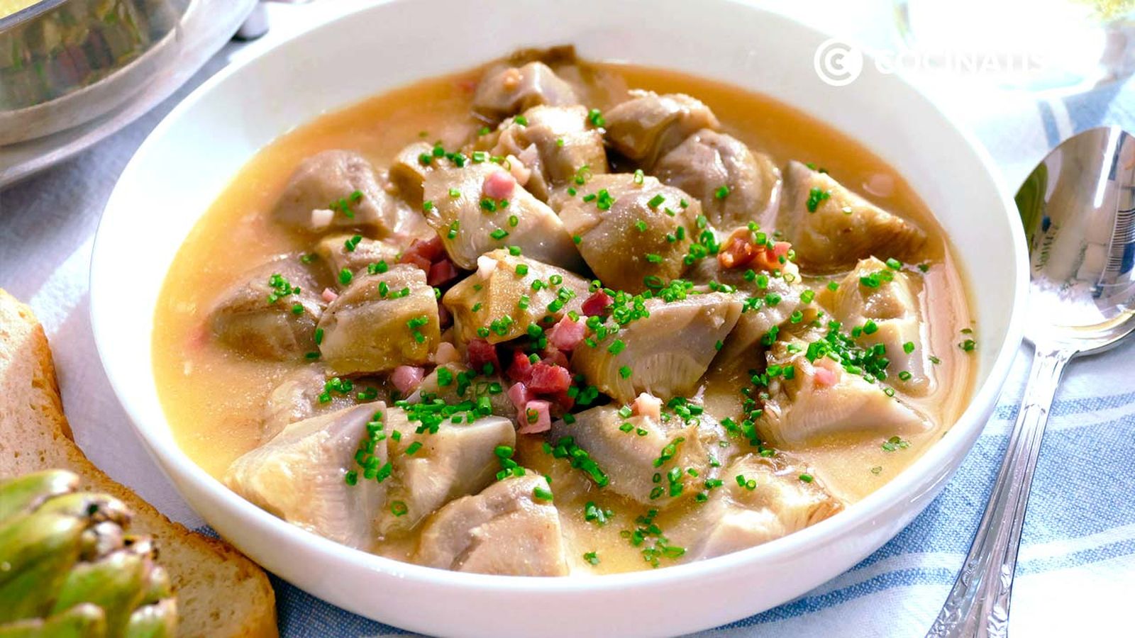 Alcachofas con jamón