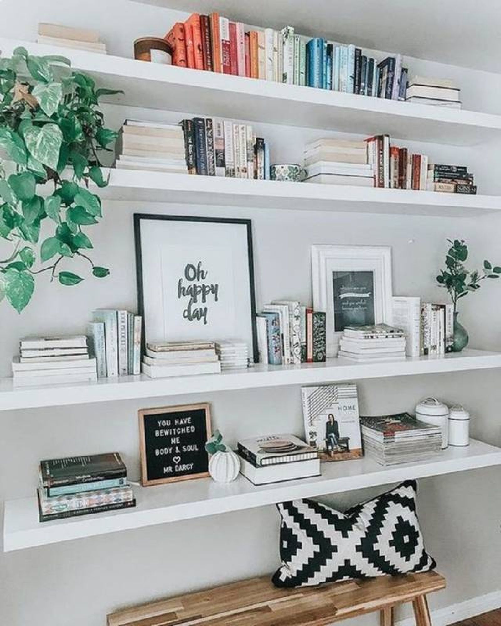 Cómo decorar estanterías con estilo 9