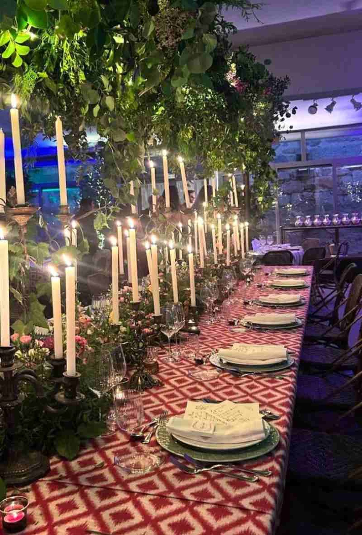 Arreglos florales de las mesas