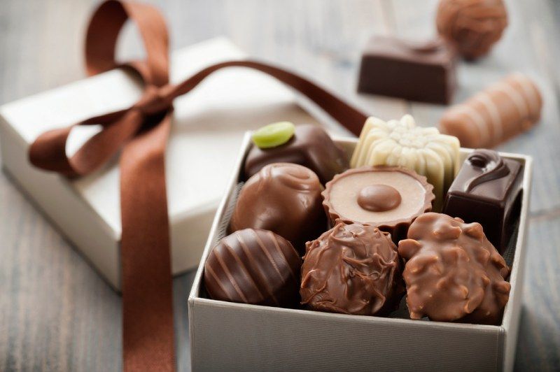 Bombones de chocolate.