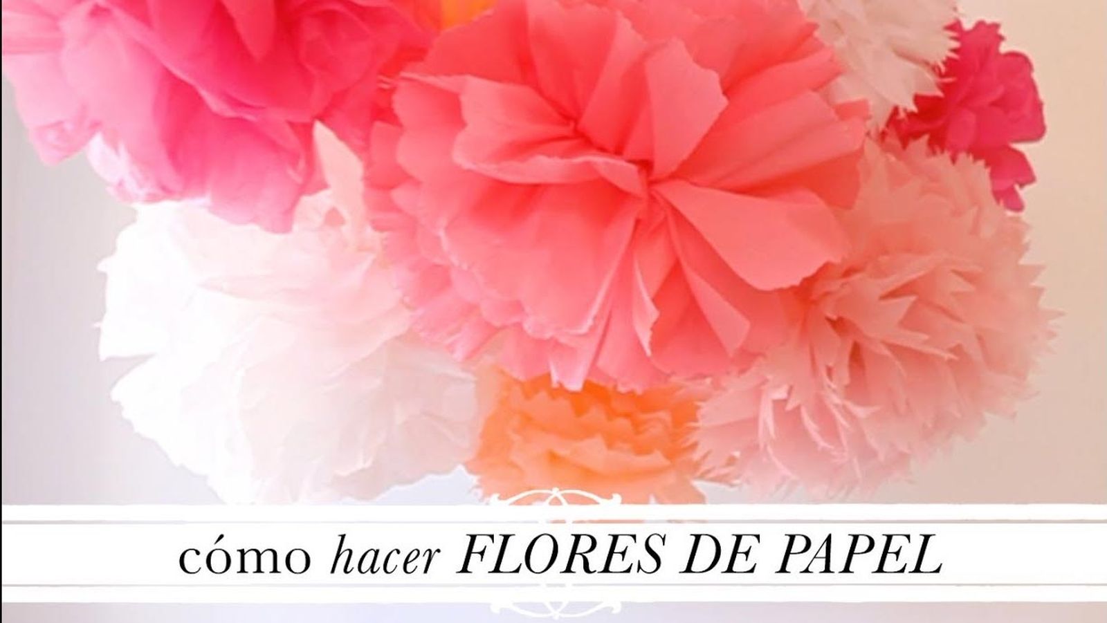 Cómo hacer flores gigantes de papel