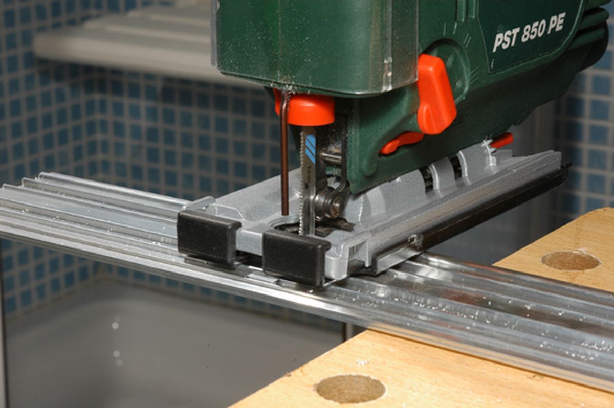 Muro de pavés para el baño paso 1