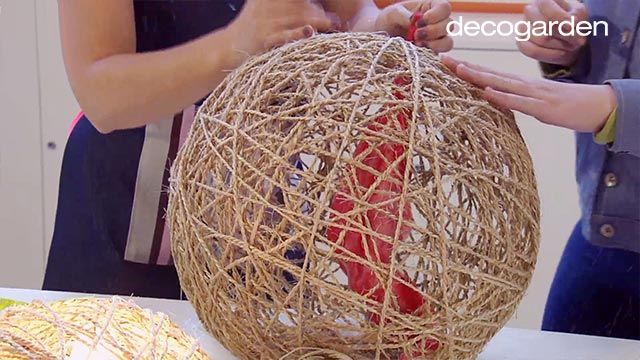lampara cuerda globo paso 5