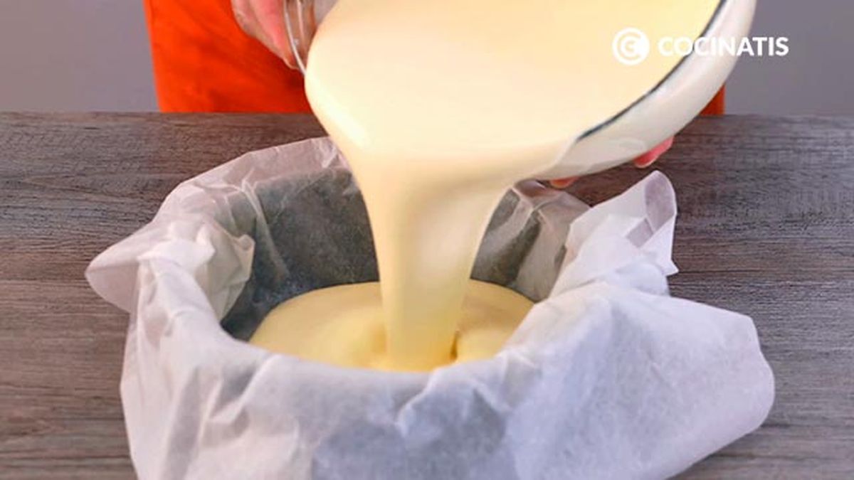 Receta de tarta de queso vasca La Viña   paso 5